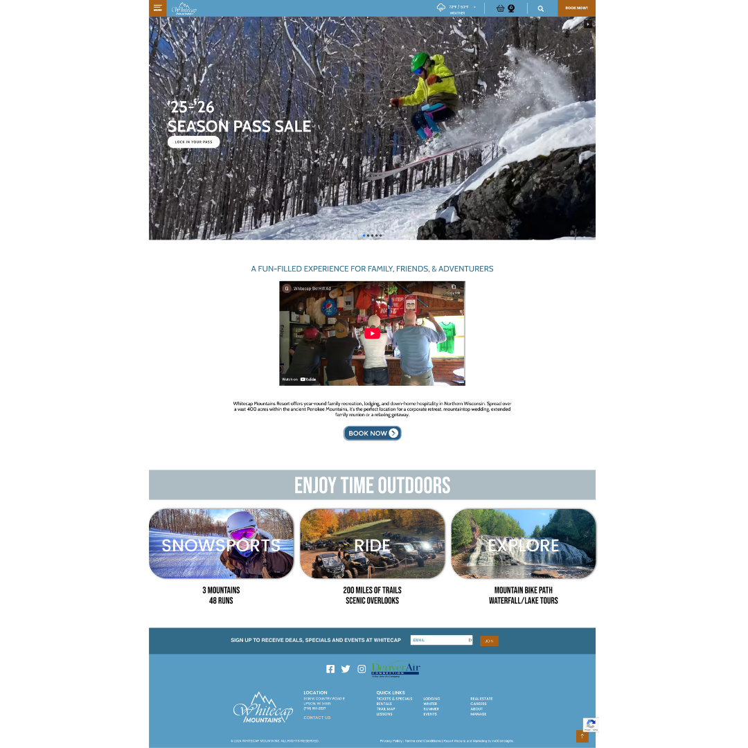 nxtConcepts - Web Design and Development Services resort web design, destination website development, tourism web design services, booking engine integration, mobile-responsive web design, nxtConcepts, ski resort web development, DMO website design, travel industry websites, conversion-focused web design